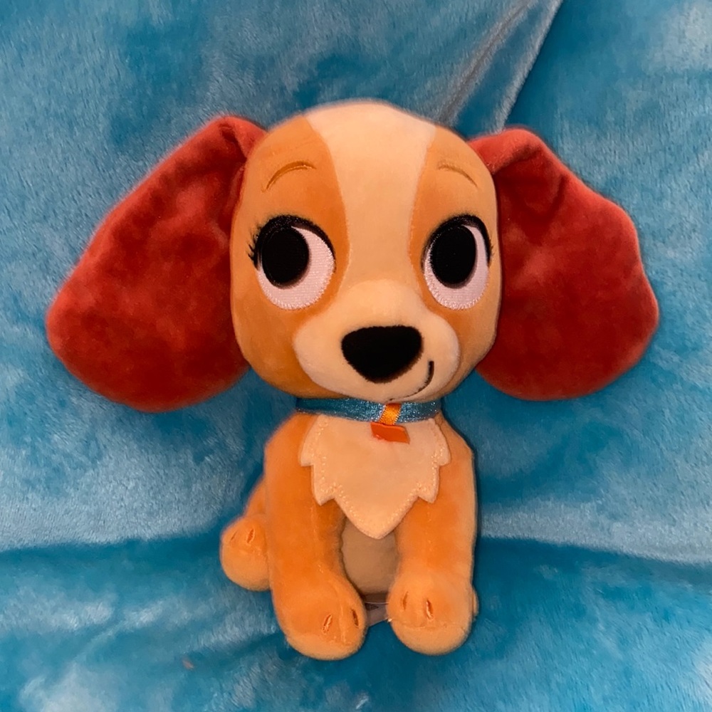 💕 Preloved EUC Disney Store LADY & the tramp plush Furrytale Friend 8"